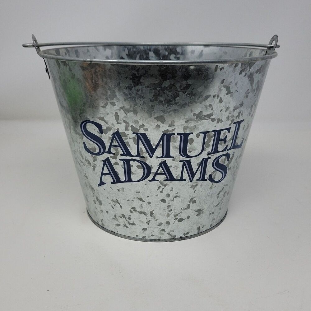 Samuel Adams Galvanized Beer Bucket - Sam Adams Silver Bucket